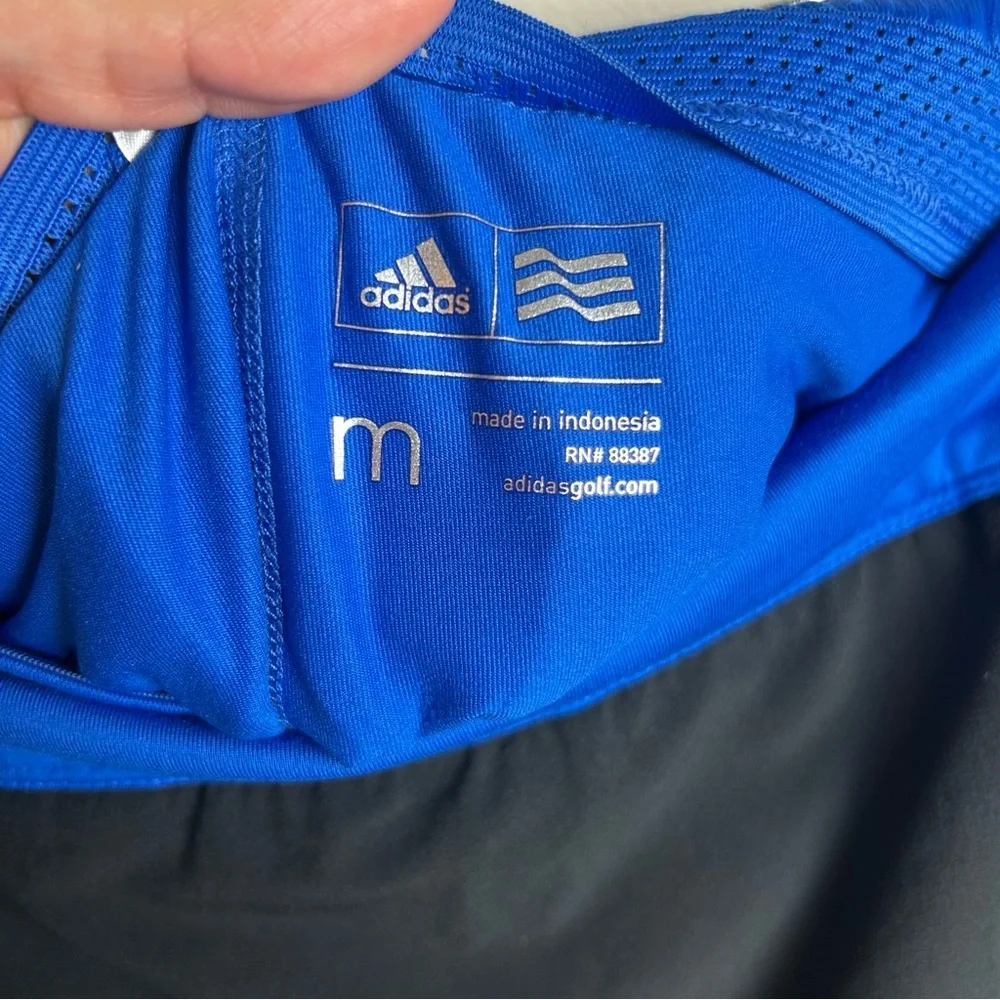 Adidas Women's athletic skort black with blue trim golf skirt size: M - Picture 7 of 8